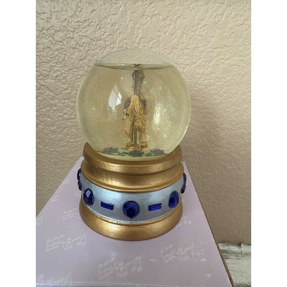 San Francisco Music Box Mini Carousel Snow Globe Sapphire Music of the Night - Picture 6 of 14